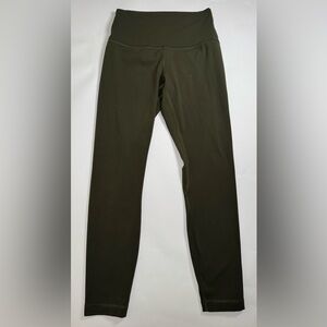 Lululemon Wunder Under High Rise Leggings Olive Green - Size 6